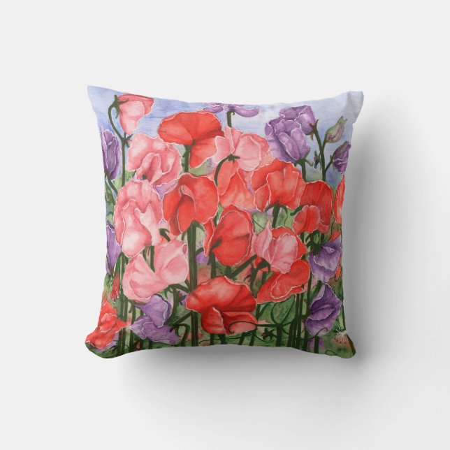 Sweet Pea Pillow (Front)