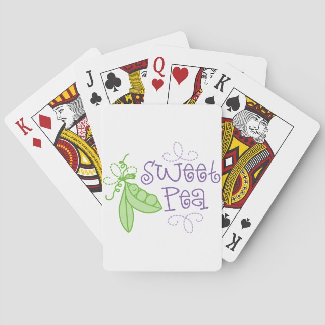 Sweet Pea Poker Cards (Back)