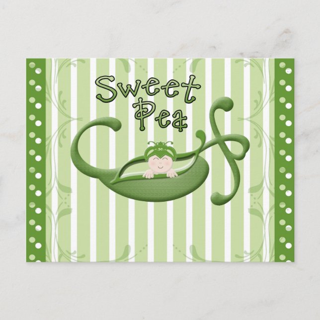 Sweet Pea Postcard (Front)