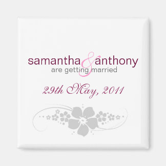 sweet pea save the date magnet