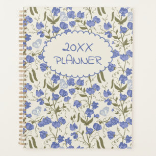 Sweet Pea Soft Blue and Cream Weekly Planner