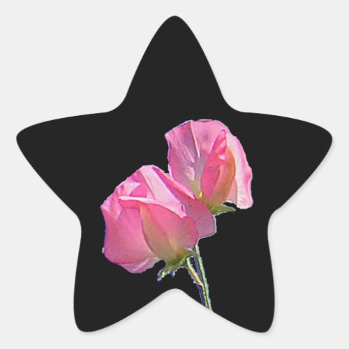 Sweet Pea Star Sticker