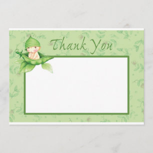 Sweet Pea Thank You Card