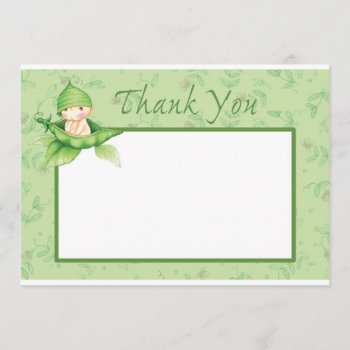 Sweet Pea Thank You Card by angelworks at Zazzle