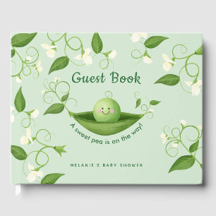 Sweet pea theme baby shower  guest book