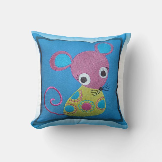 Sweet Pea Throw Pillow (Front)