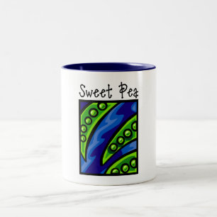 Sweet Pea Two-Tone Coffee Mug