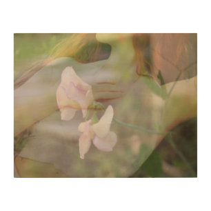 Sweet Pea Wood Wall Art