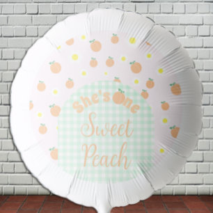 Sweet Peach 1st Birthday Balloon