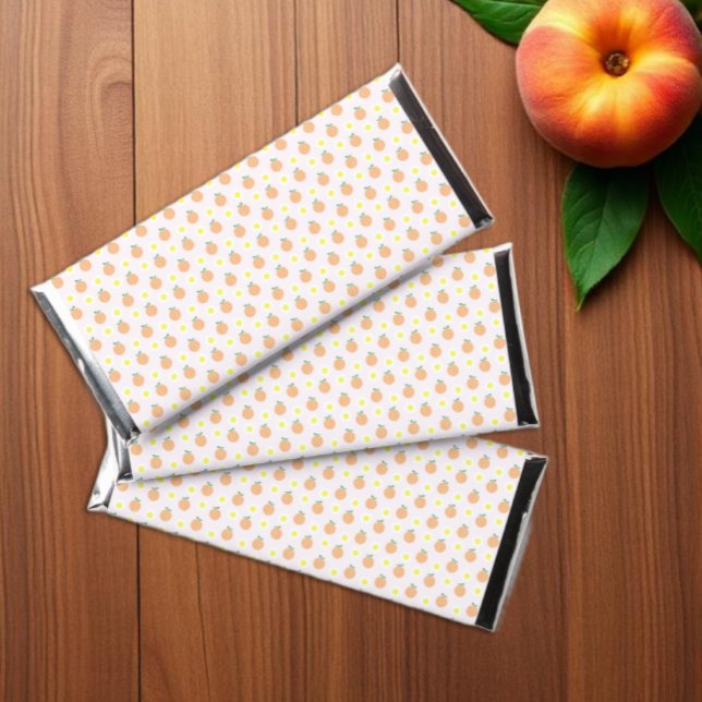 Sweet Peach 1st Birthday Hershey Bar Favors (Creator Uploaded)