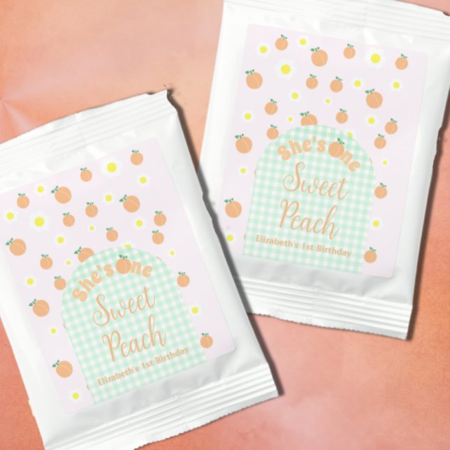 Sweet Peach 1st Birthday Lemonade Drink Mix (Creator Uploaded)