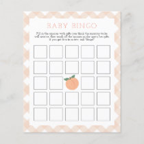 Sweet Peach | Baby Bingo Shower Game
