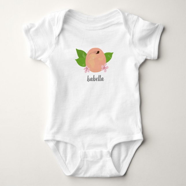 Sweet Peach Baby Bodysuit (Front)