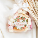 Sweet Peach Baby Shower Round Gift Favor Stickers<br><div class="desc">This design features a painted bunch of sweet peaches hanging from a branch. Place these round stickers on invitations,  favors,  gifts,  treats and more! See the entire collection for more matching items!</div>