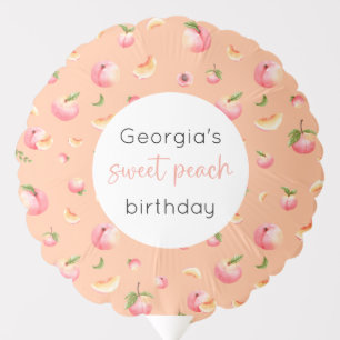 Sweet Peach Birthday Balloon