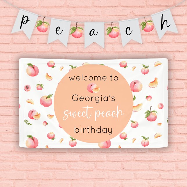 Sweet Peach Birthday Banner (Creator Uploaded)