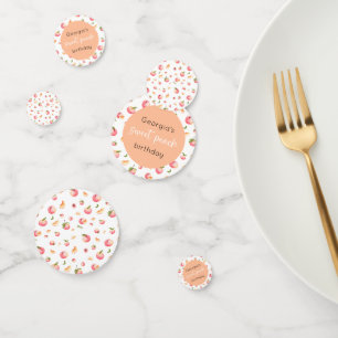 Sweet Peach Birthday Confetti