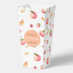 Sweet Peach Birthday Favor Boxes