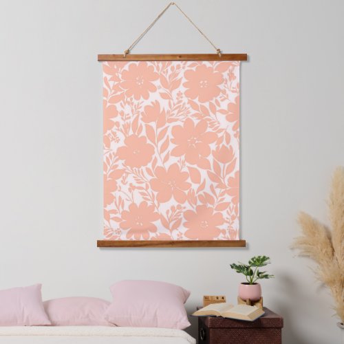Sweet Peach Blossom Flowers Hanging Tapestry