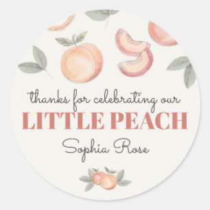 sweet peach boho birthday or baby shower favor tag