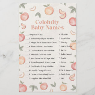 sweet peach boho celebrity baby names game