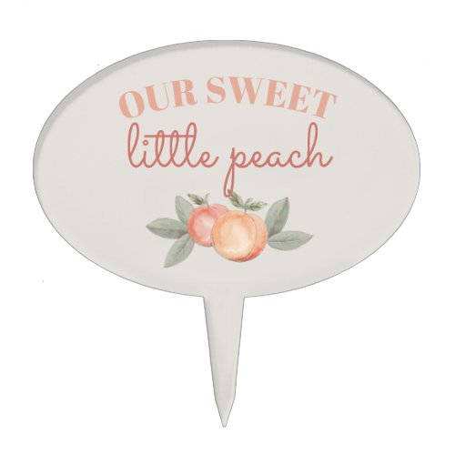 sweet peach boho cupcake topper