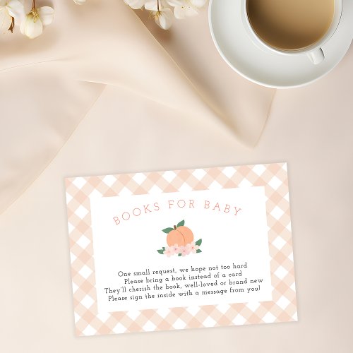 Sweet Peach Books For Baby  Enclosure Card