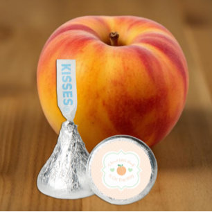 Sweet Peach Elegant Baby Shower Hershey®'s Kisses®