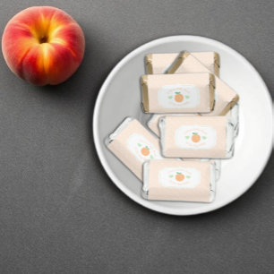 Sweet Peach Elegant Baby Shower Hershey's Miniatures