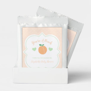 Sweet Peach Elegant Baby Shower Lemonade Drink Mix
