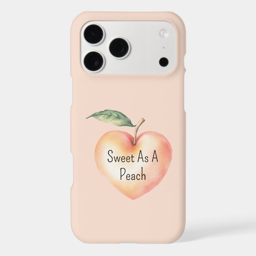 Sweet Peach Heart Fruit   iPhone 17 Pro Max Case