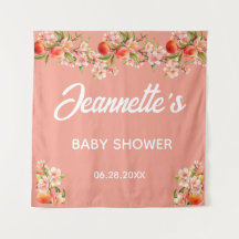 Sweet Peach Orchard Backdrop Tapestry