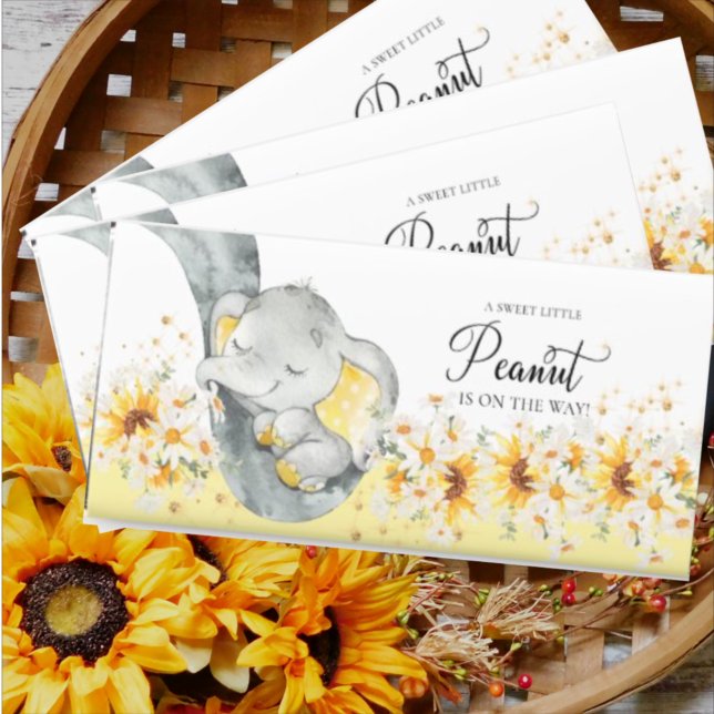 Sweet Peanut Elephant Baby Hershey Bar Favors (Creator Uploaded)