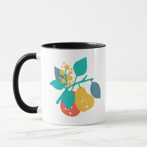 Sweet Pear Fruit Illustration Mug