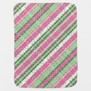 “Sweet Peas and pink ” Baby Blanket