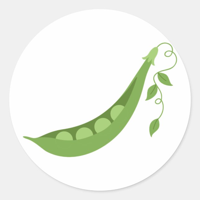 Sweet Peas Classic Round Sticker (Front)