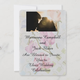 SWEET PEAS CUSTOMIZABLE WEDDING INVITATION