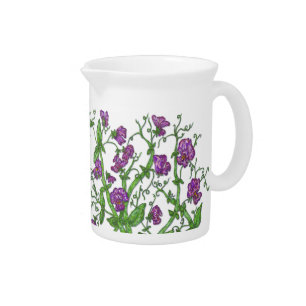 Sweet Peas Drink Pitcher