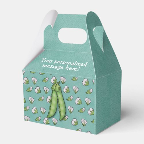 Sweet Peas Garden Themed Baby Shower Favor Box