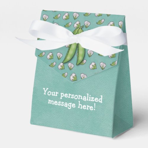 Sweet Peas Garden Themed Baby Shower Favor Boxes