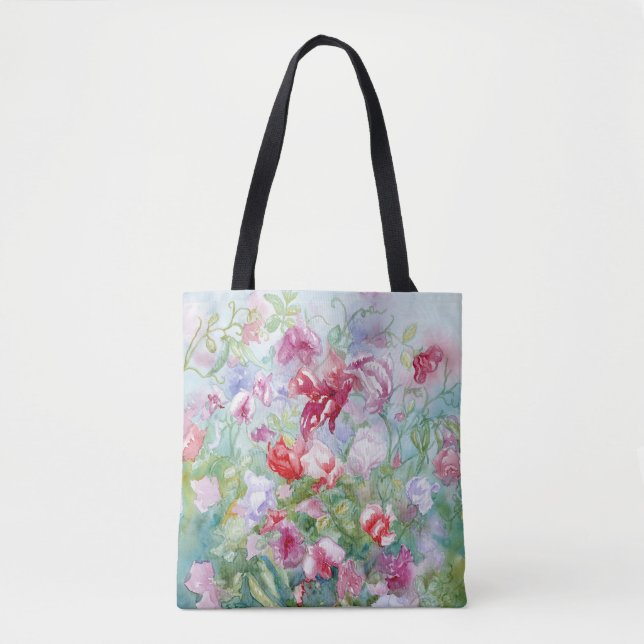 Sweet Peas III Tote (Front)