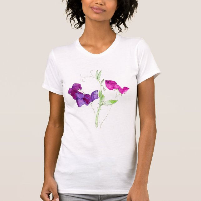 'Sweet Peas' Ladies Spaghetti Top (Front)
