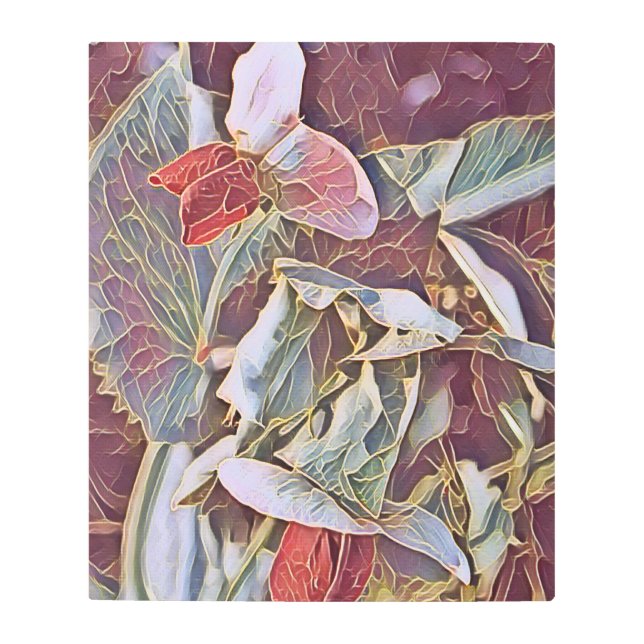 SWEET PEAS  METAL PRINT (Front)