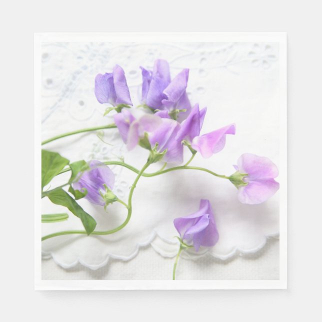 Sweet peas napkins (Front)