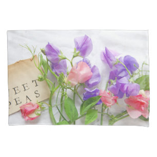 Sweet peas pillow case
