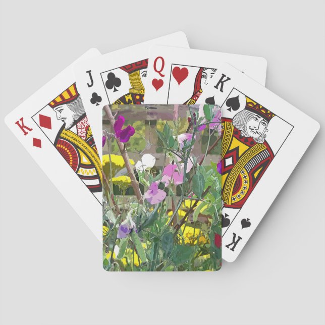 SWEET PEAS POKER CARDS (Back)