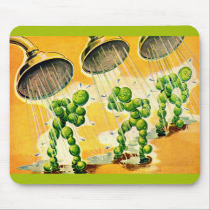 sweet peas taking showers mouse pad