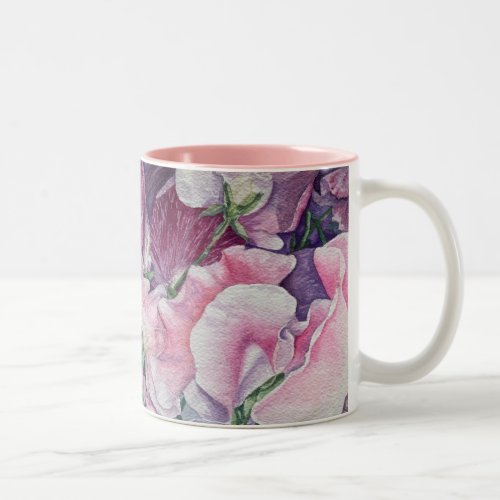 Sweet Peas Two_Tone Coffee Mug