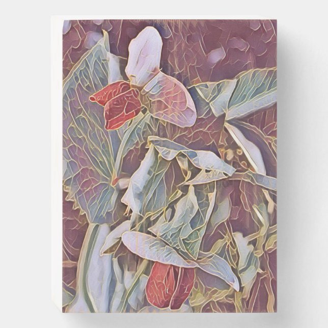 SWEET PEAS   WOODEN BOX SIGN (Front Vertical)