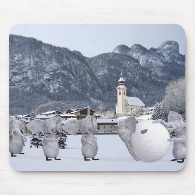 Sweet Pengphants Mouse Pad (Front)